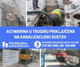 ACI MARINA u Trogiru priključena na kanalizacijski sustav