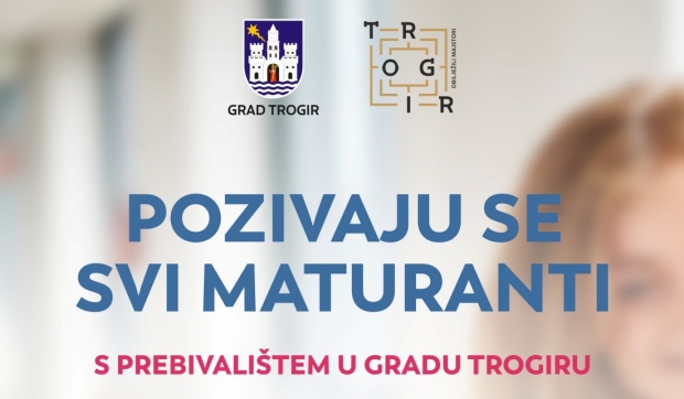 Poziv maturantima s prebivalištem u Gradu Trogiru