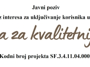 Projekt “Podrška za kvalitetniji život”